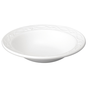 Butter Dish - Embossed White China - Pack of 10
